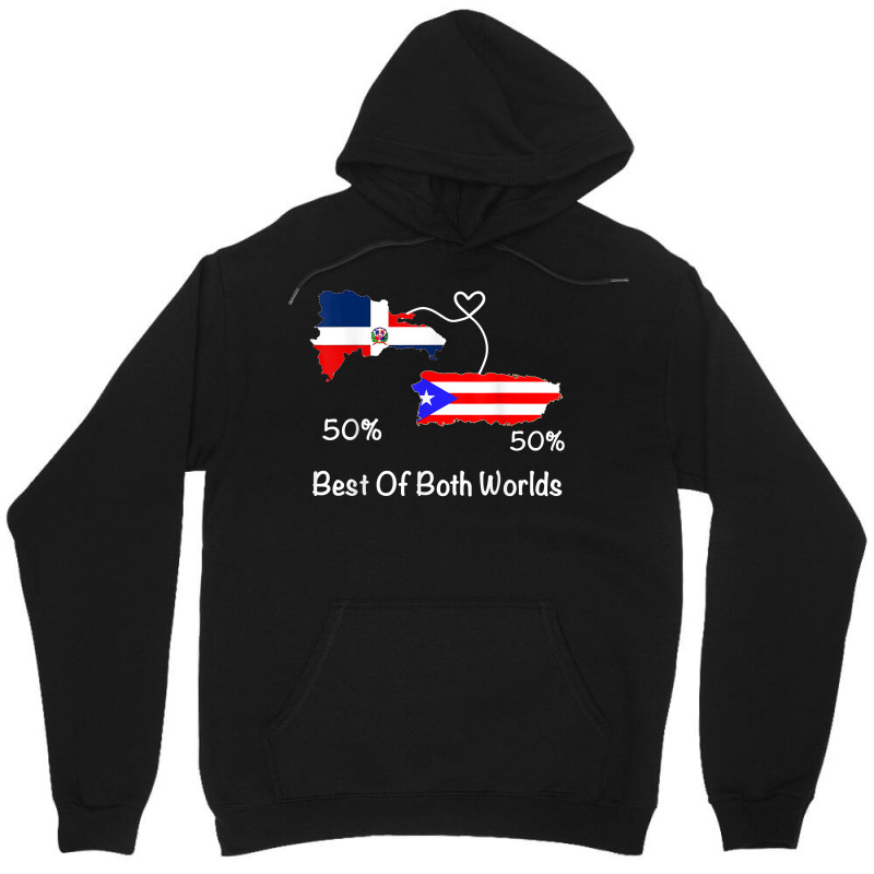 Half Puerto Rican Half Dominican Flag Map Combined Pr Rd T Shirt Unisex Hoodie by cm-arts | Artistshot