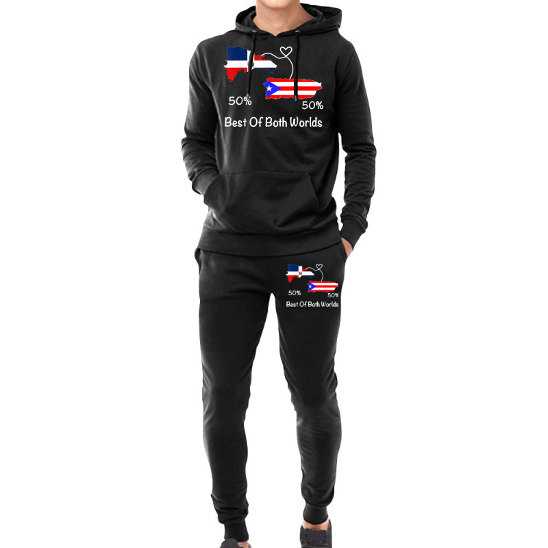 Half Puerto Rican Half Dominican Flag Map Combined Pr Rd T Shirt Hoodie & Jogger set by cm-arts | Artistshot