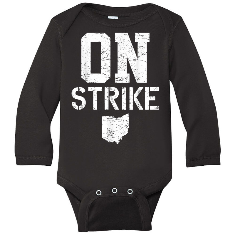 Columbus Ohio School Teachers Strike Oh Teacher Strike T Shirt Long Sleeve Baby Bodysuit by cm-arts | Artistshot