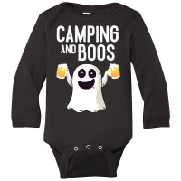 Camping And Boos Camping Halloween Costume For Men Women Long Sleeve Baby Bodysuit | Artistshot