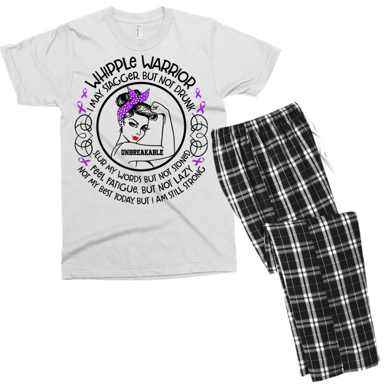 Whipple Warrior Not My Best Today But I Am Still Strong Premium T Shir Men's T-shirt Pajama Set | Artistshot