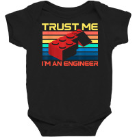 Engineer Master Builder Building Blocks Bricks Bricklayer T Shirt Baby Bodysuit | Artistshot