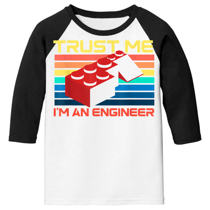 Engineer Master Builder Building Blocks Bricks Bricklayer T Shirt Youth 3/4 Sleeve | Artistshot