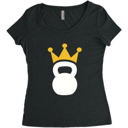 kettlebell crown, kettlebell Women's Triblend Scoop T-shirt | Artistshot