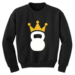 kettlebell crown, kettlebell Youth Sweatshirt | Artistshot