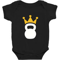 kettlebell crown, kettlebell Baby Bodysuit | Artistshot