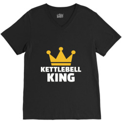 kettlebell king, kettlebell V-Neck Tee | Artistshot