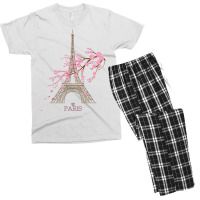 Paris Eiffel Tower The Sign Of Love France Parisian Home T Shirt Men's T-shirt Pajama Set | Artistshot