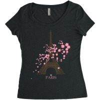 Paris Eiffel Tower The Sign Of Love France Parisian Home T Shirt Women's Triblend Scoop T-shirt | Artistshot