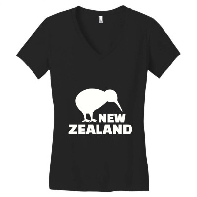 Kiwi, Kiwi Women's V-neck T-shirt Designed By Koujirouinoue
