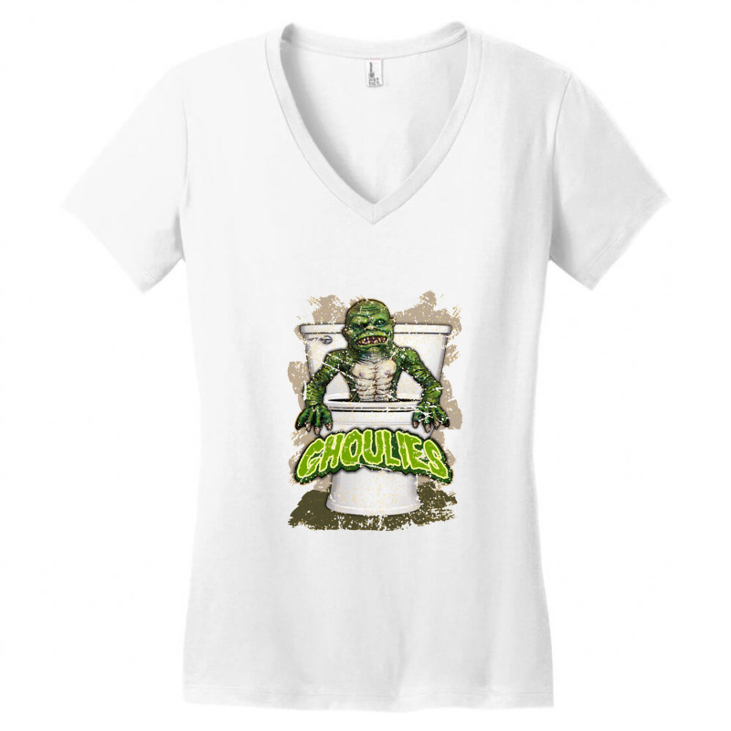 Ghoulies   Distressed Women's V-Neck T-Shirt by kiamadalee | Artistshot