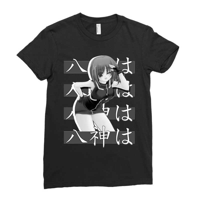 Hayatee Yagamii Magical Girl Lyrical Nanoha Anime Ladies Fitted T-Shirt by cm-arts | Artistshot