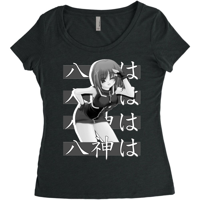 Hayatee Yagamii Magical Girl Lyrical Nanoha Anime Women's Triblend Scoop T-shirt by cm-arts | Artistshot