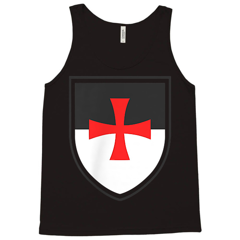 Knights Templar Shield Cross Crusades Side Print T Shirt Tank Top | Artistshot