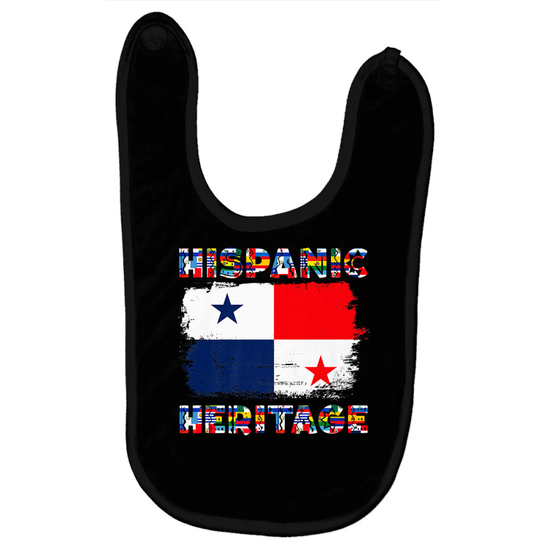 Vintage Panama Panamanian Flag Hispanic Heritage Month Premium T Shirt Baby Bibs by cm-arts | Artistshot