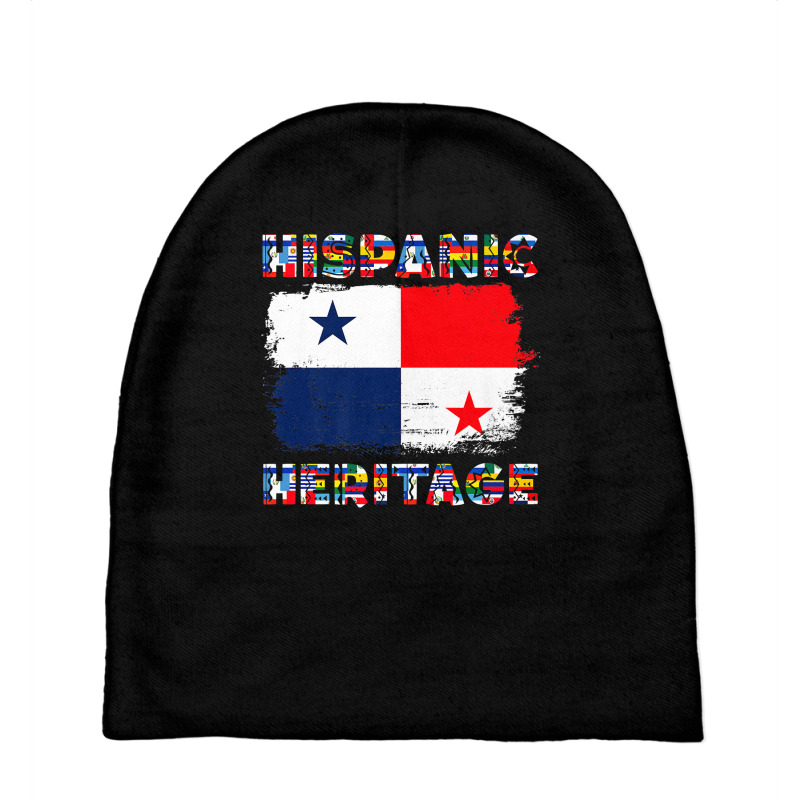 Vintage Panama Panamanian Flag Hispanic Heritage Month Premium T Shirt Baby Beanies by cm-arts | Artistshot