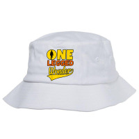 One Legged Wonder Funny Amputee Prosthetic Surgery Graphic T Shirt Bucket Hat | Artistshot