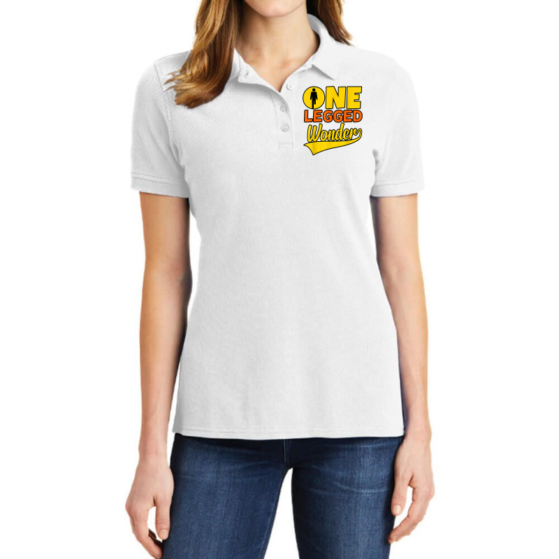 One Legged Wonder Funny Amputee Prosthetic Surgery Graphic T Shirt Ladies Polo Shirt by nyxexaelaewe7 | Artistshot