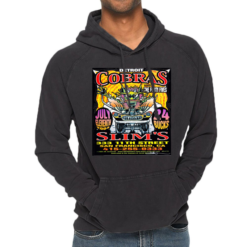 The Detroit Cobras Vintage Hoodie by fplaidehx | Artistshot