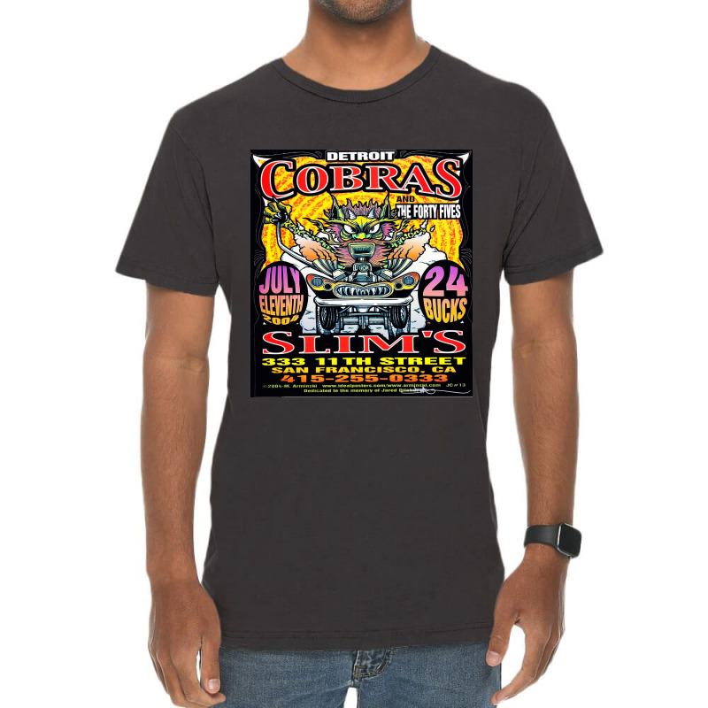 The Detroit Cobras Vintage T-Shirt by fplaidehx | Artistshot