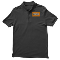 Orange & White Tennessee State Flag Design Unique Tennessee Pullover H Men's Polo Shirt | Artistshot