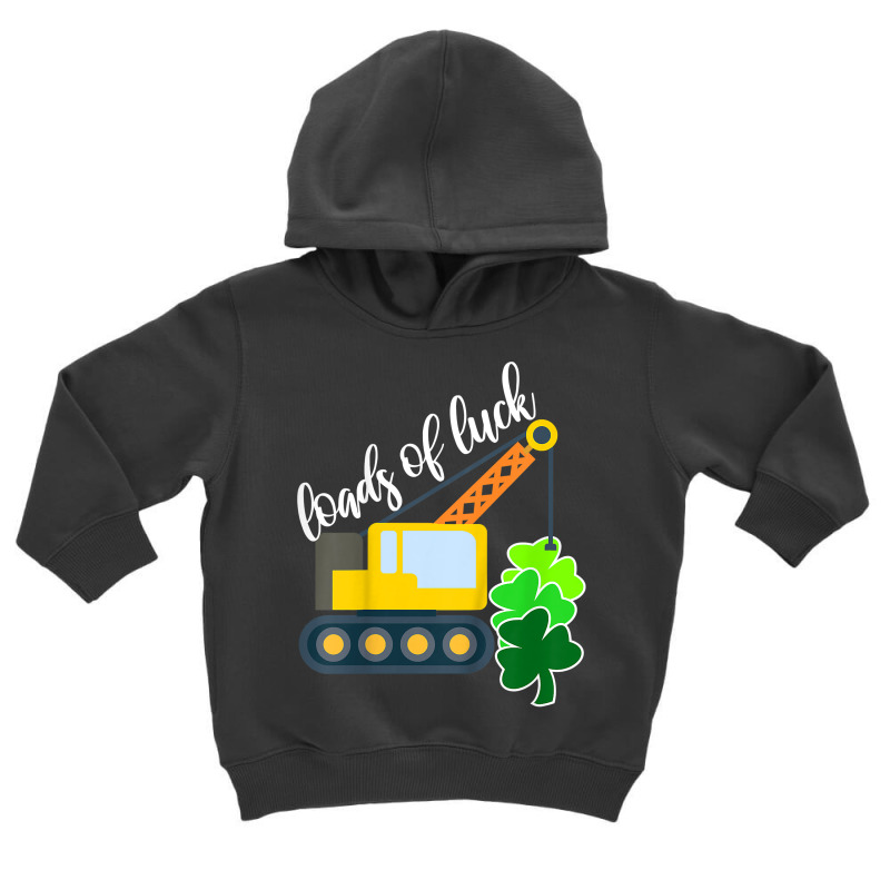 Kids Boys Saint Patricks Day Truck Gift Loads Of Luck Shamrock Toddler Hoodie by Tisha Brown | Artistshot