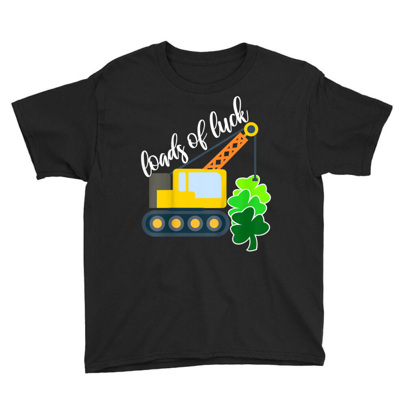 Kids Boys Saint Patricks Day Truck Gift Loads Of Luck Shamrock Youth Tee by Tisha Brown | Artistshot