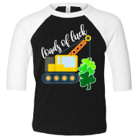 Kids Boys Saint Patricks Day Truck Gift Loads Of Luck Shamrock Toddler 3/4 Sleeve Tee | Artistshot