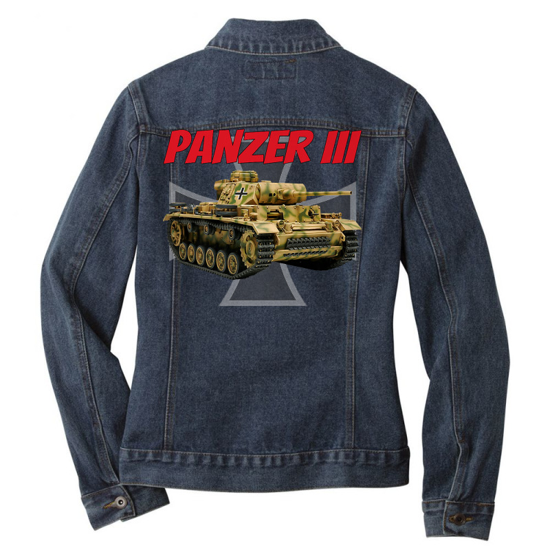 Ww2 German Panzerkampfwagen Iii Tank Panzer 3 Boys Kids Men Premium T Ladies Denim Jacket by cm-arts | Artistshot