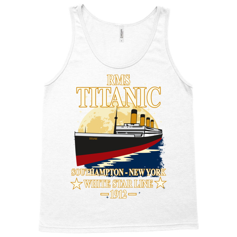 Rms Titanic White Star Line Cruise Ship 1912 Boys Girls Kids Long Slee Tank Top | Artistshot