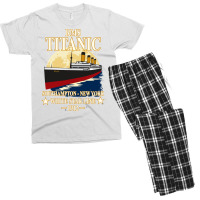 Rms Titanic White Star Line Cruise Ship 1912 Boys Girls Kids Long Slee Men's T-shirt Pajama Set | Artistshot