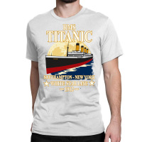 Rms Titanic White Star Line Cruise Ship 1912 Boys Girls Kids Long Slee Classic T-shirt | Artistshot