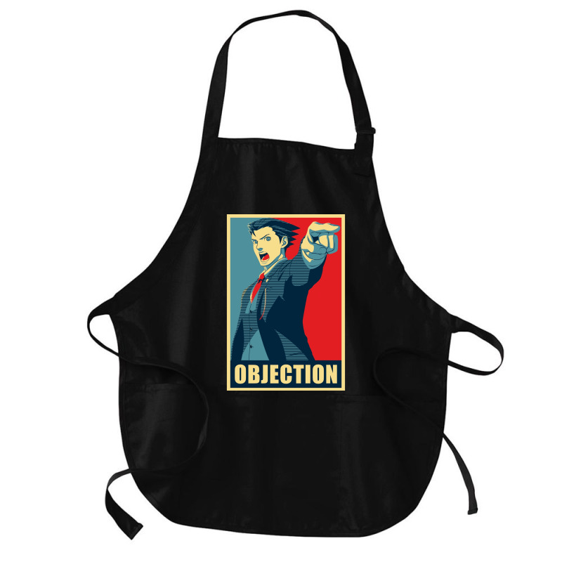 Objection Canvas Print Medium-length Apron | Artistshot