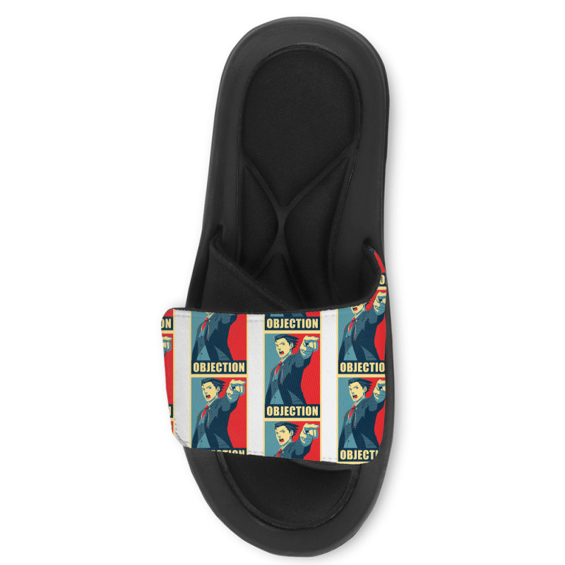 Objection Canvas Print Slide Sandal | Artistshot