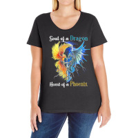 Soul Of A Dragon Heart Of A Phoenix T Shirt Ladies Curvy T-shirt | Artistshot