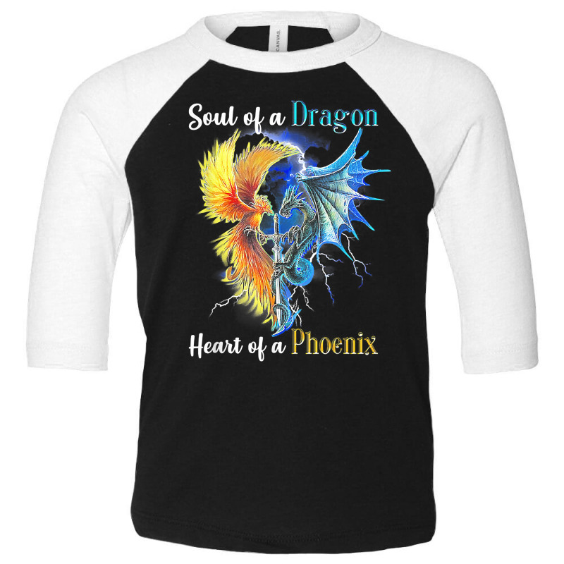 Soul Of A Dragon Heart Of A Phoenix T Shirt Toddler 3/4 Sleeve Tee by cm-arts | Artistshot