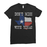 Don't Mess With Vintage Texas Longhorn Lone Star State Shirt Premium T Ladies Fitted T-shirt | Artistshot