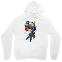 Astronaut Space Balloons Moon Mars Planets  Astronaut Unisex Hoodie | Artistshot