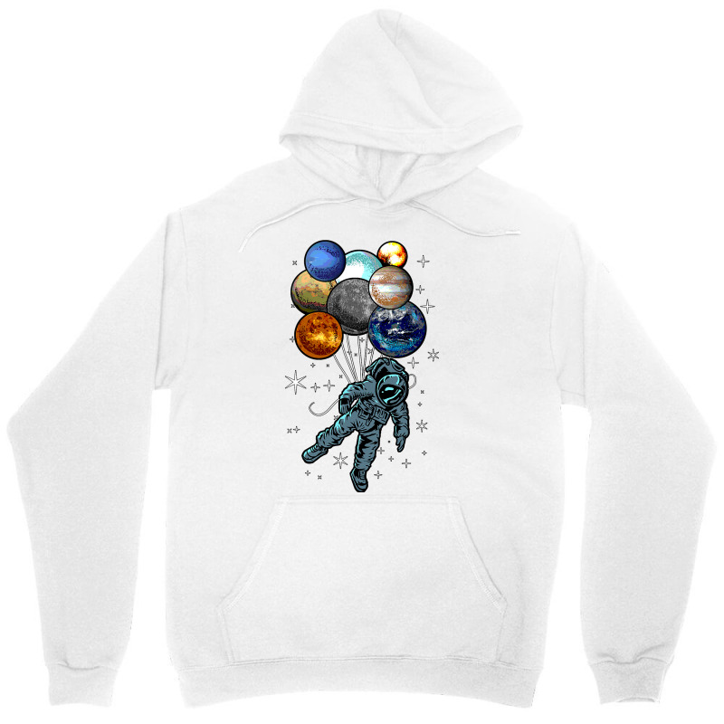 Astronaut Space Balloons Moon Mars Planets  Astronaut Unisex Hoodie by AuturoMedero90 | Artistshot