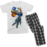 Astronaut Space Balloons Moon Mars Planets  Astronaut Men's T-shirt Pajama Set | Artistshot