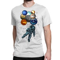 Astronaut Space Balloons Moon Mars Planets  Astronaut Classic T-shirt | Artistshot