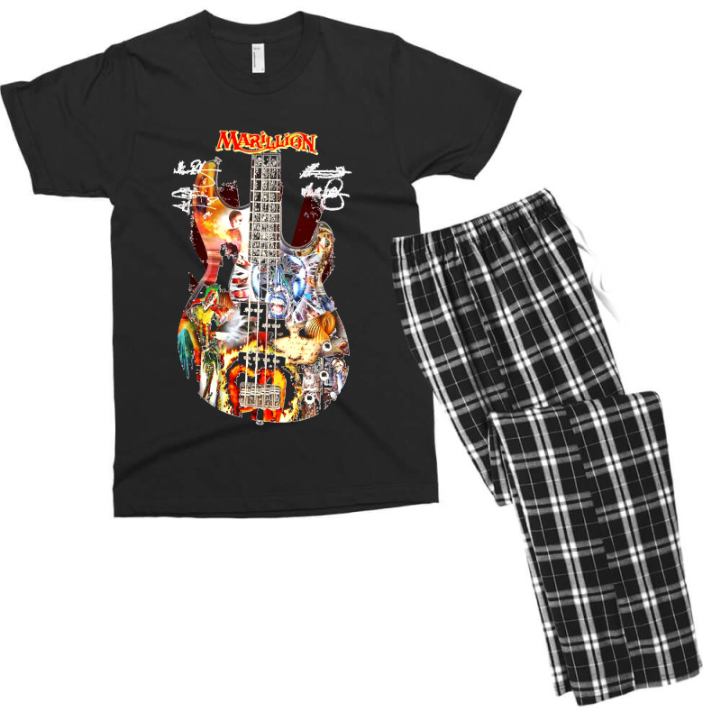 Marillion Guitar Signatures    Classic Men's T-shirt Pajama Set by saterseim | Artistshot