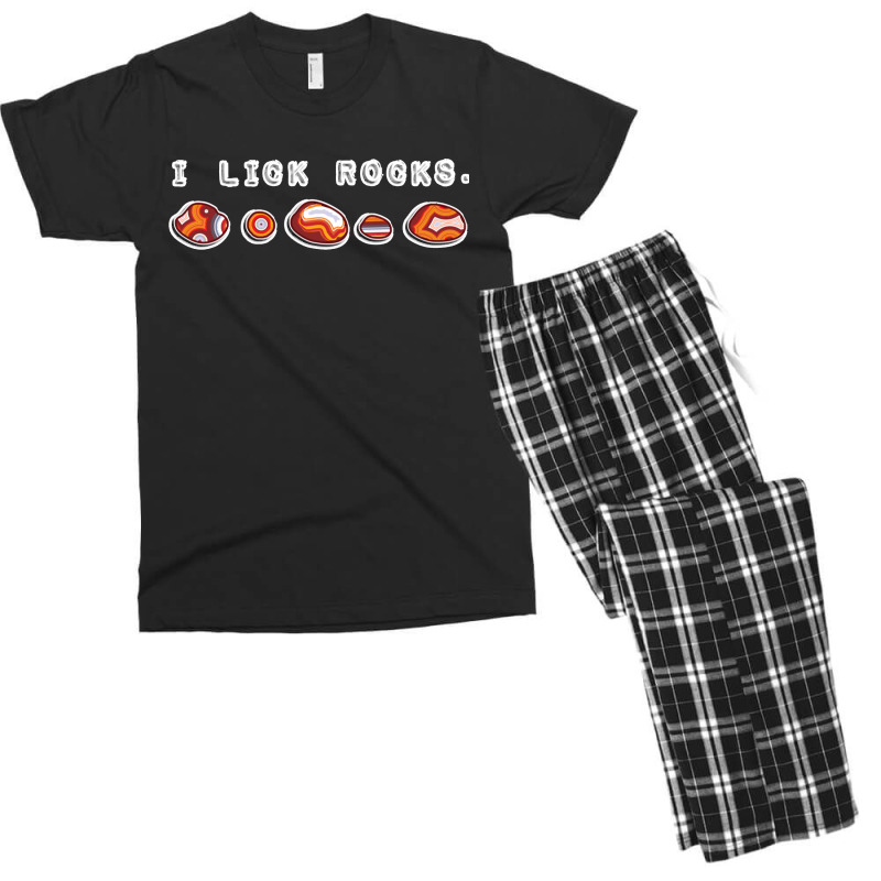 I Lick Rocks Agate Collector Classic Men's T-shirt Pajama Set by cm-arts | Artistshot