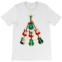 Cool Guitar Christmas Tree Guitar Lovers Christmas Tree T-shirt | Artistshot