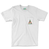 Cool Guitar Christmas Tree Guitar Lovers Christmas Tree Pocket T-shirt | Artistshot