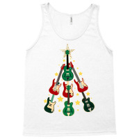 Cool Guitar Christmas Tree Guitar Lovers Christmas Tree Tank Top | Artistshot