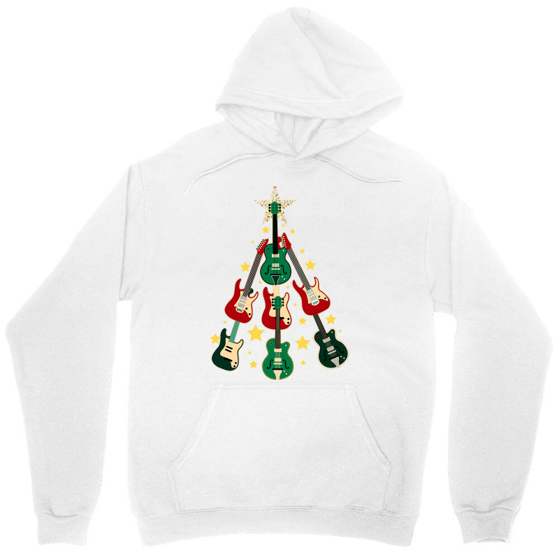 Cool Guitar Christmas Tree Guitar Lovers Christmas Tree Unisex Hoodie | Artistshot