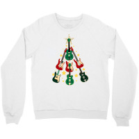 Cool Guitar Christmas Tree Guitar Lovers Christmas Tree Crewneck Sweatshirt | Artistshot