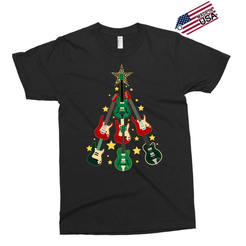 Cool Guitar Christmas Tree Guitar Lovers Christmas Tree Exclusive T-shirt | Artistshot