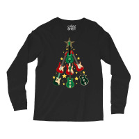 Cool Guitar Christmas Tree Guitar Lovers Christmas Tree Long Sleeve Shirts | Artistshot